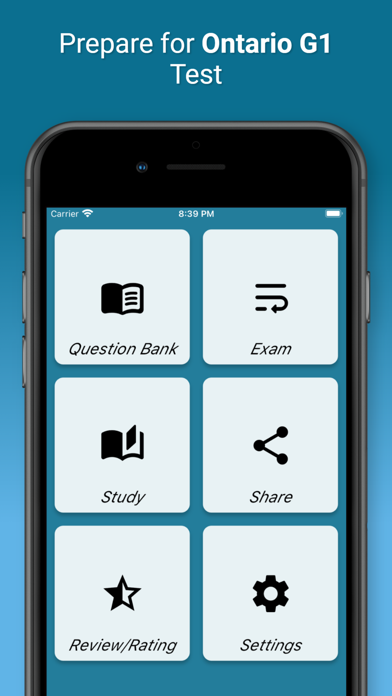 Ontario G1 Test Preparation Screenshot