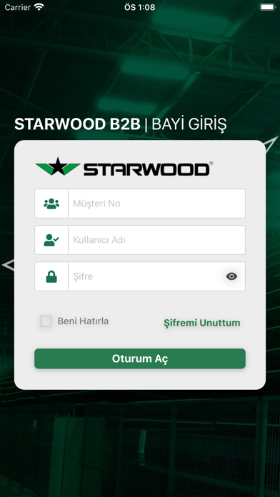 Starwood B2B Screenshot