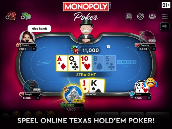 MONOPOLY Poker - Texas Holdem iPad app afbeelding 1