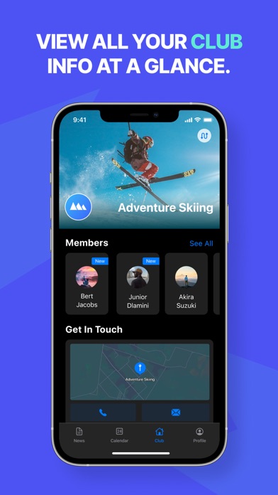 The Club App Screenshot