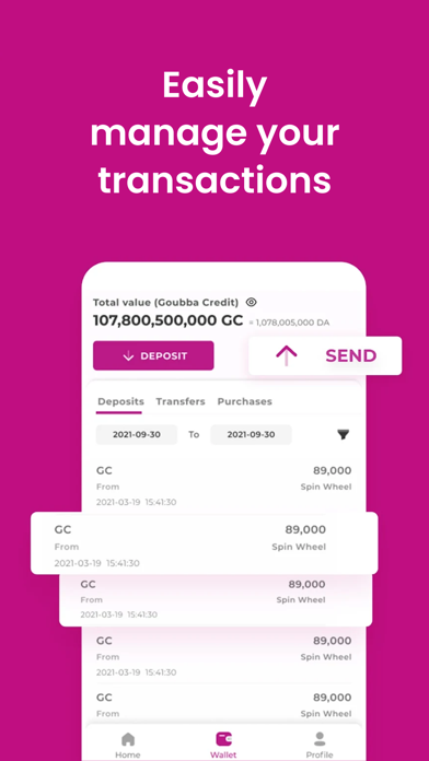 Goubba - Cashback, Codes promo Screenshot