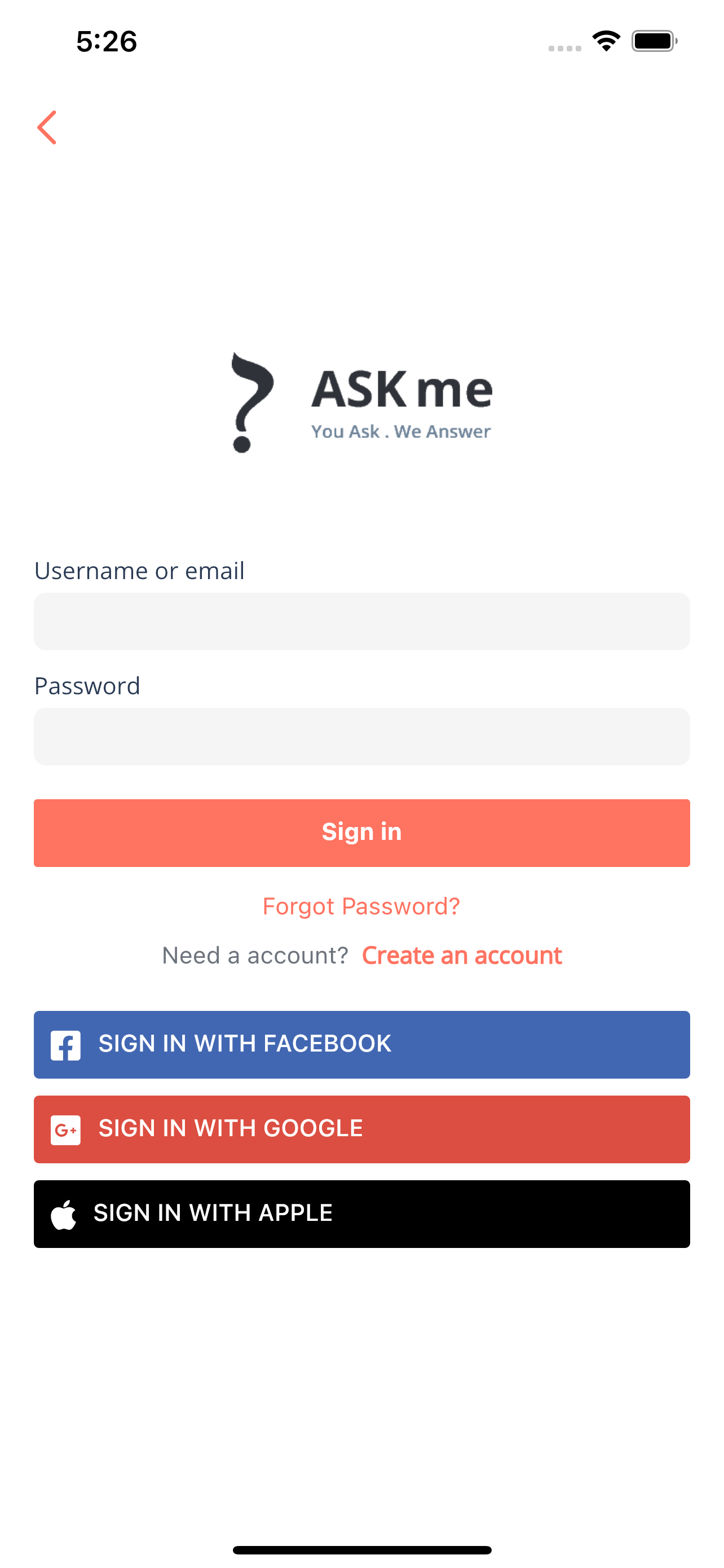 Ask Me Application
