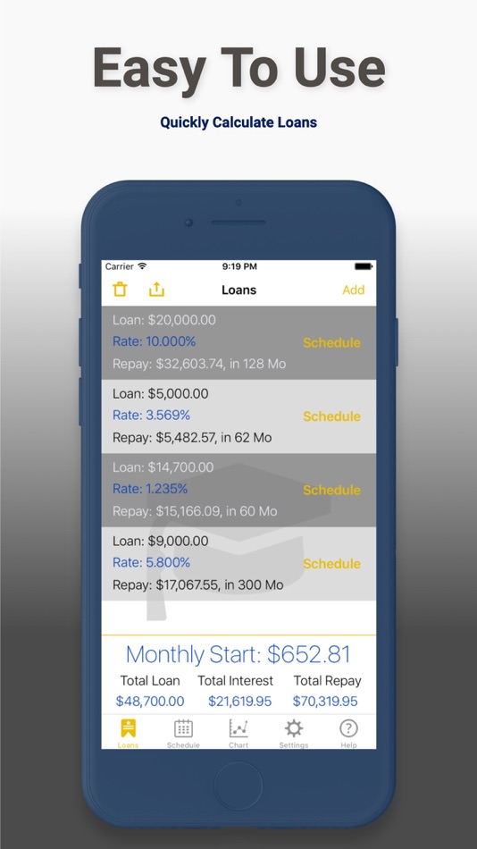 Student Debt & Loan Calculator - 2.0.0 - (iOS)