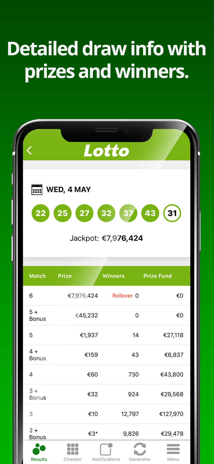 Irish Lottery - Results