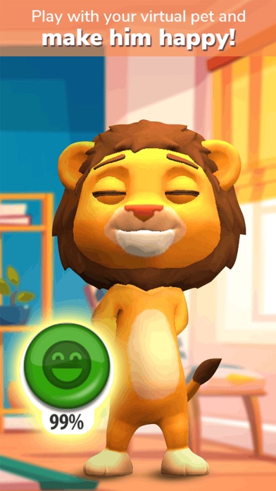 Talking Lion Virtual Pet Games Screenshot