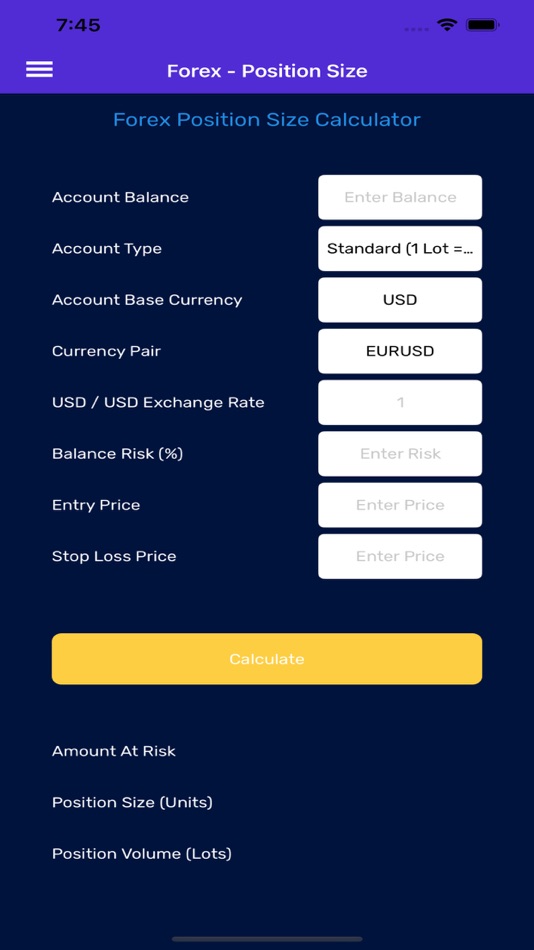 #1. STS Position Size Calculator (macOS) Podle: Smart Trading Software ltd
