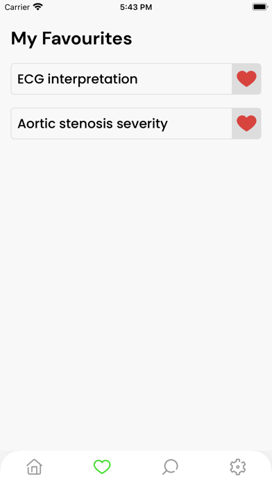 Cardiochecklist Screenshot