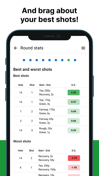 golfity: track your golf stats Screenshot