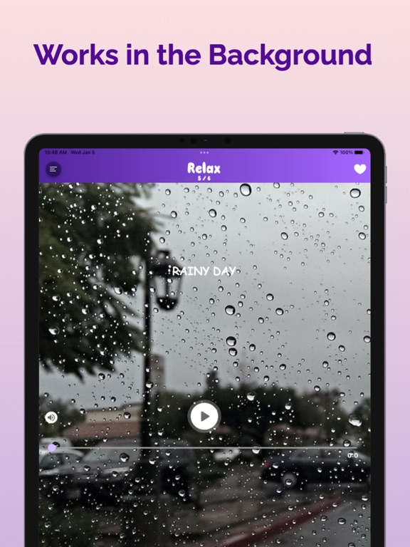 Screenshot #6 pour Relax Rain sounds - Meditation
