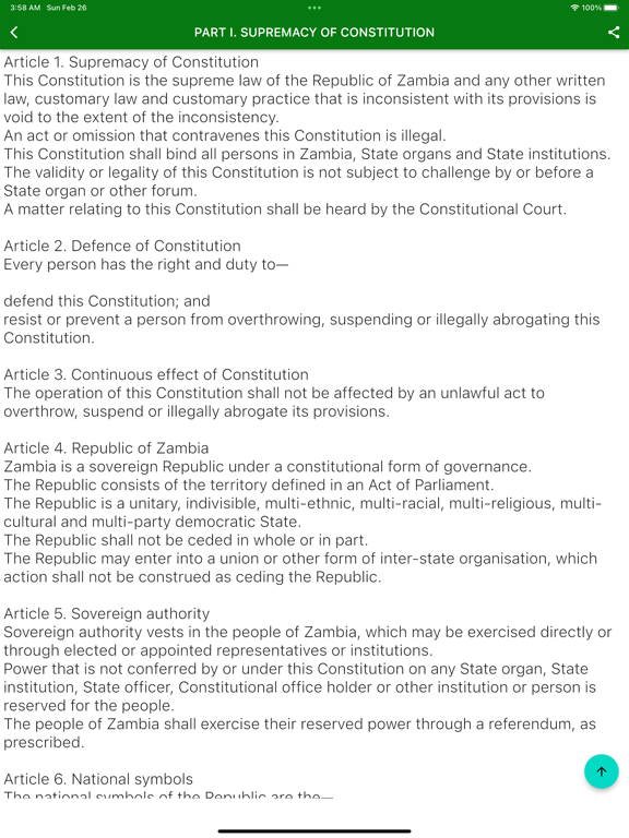 Screenshot #6 pour Constitution of Zambia