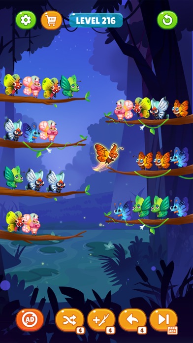 Butterfly Sort: Sort Puzzle Screenshot