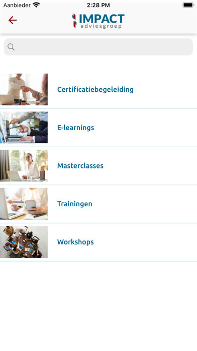 Impact Adviesgroep Screenshot