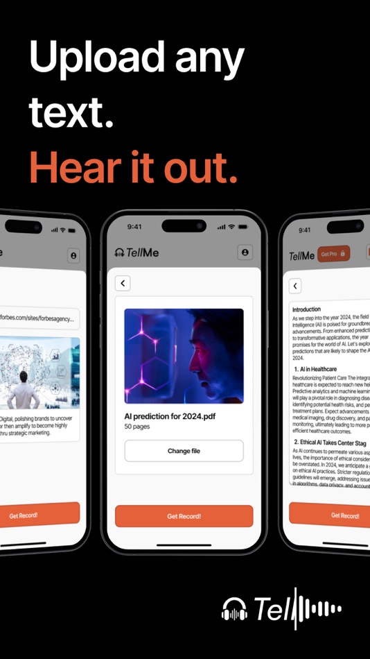 #5. Tell Me - Turn texts to audio (iOS) 게시자: Relentless