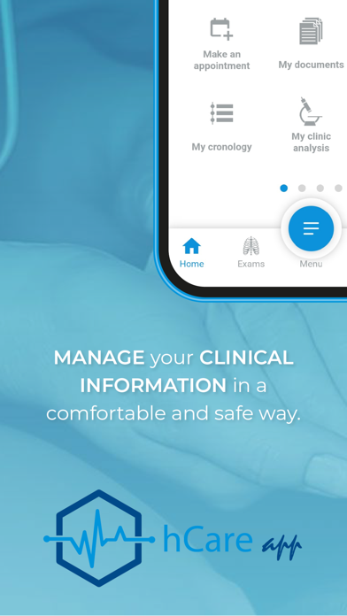 hCare App - Identisoft Screenshot