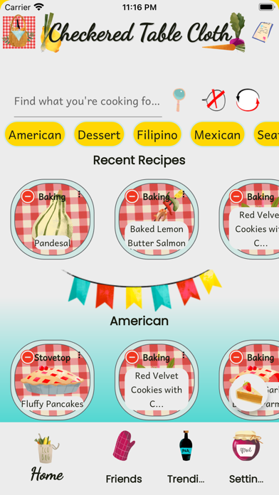 Checkered Table Cloth Screenshot