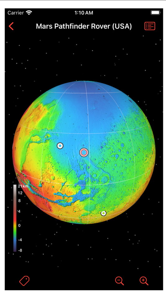 #1. Mars Info Lite (macOS) 由: Viktor Goltvyanytsya