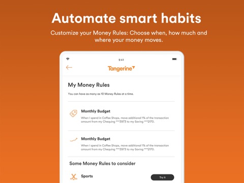 Tangerine Mobile Bankingのおすすめ画像5