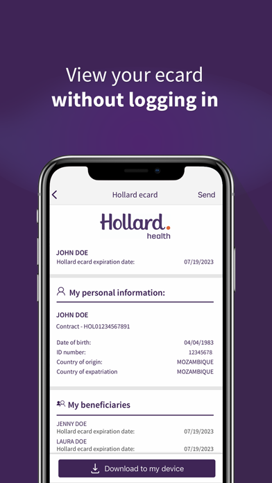 Hollard Health Screenshot