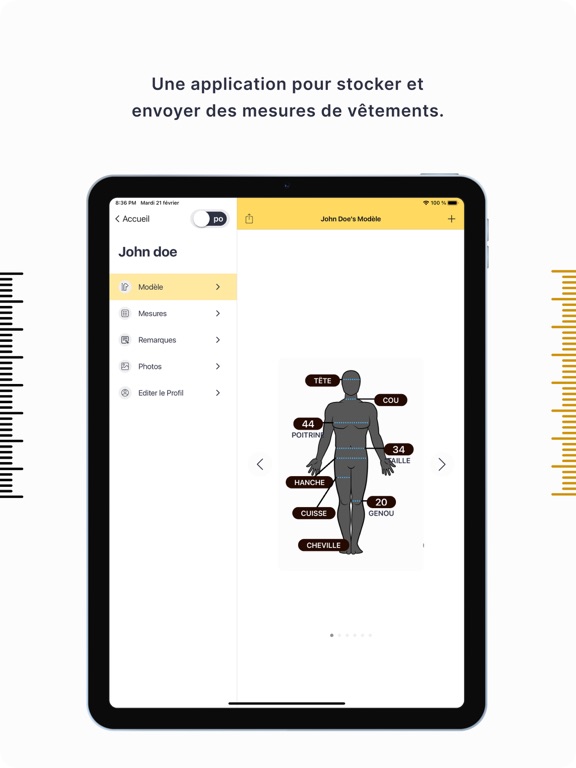 Screenshot #4 pour Tailleur: Mesures du Corps DM