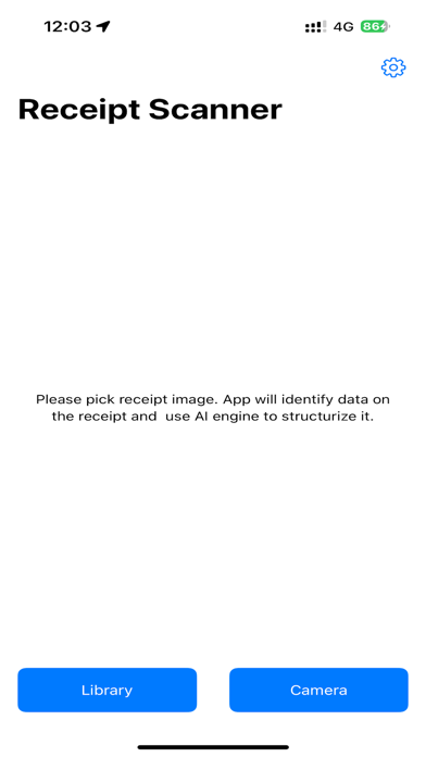 AI Receipt Scanner Screenshot