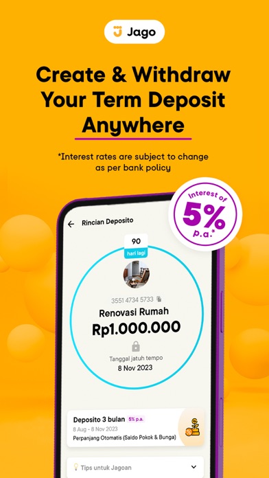 Jago/Jago Syariah bank digital Screenshot