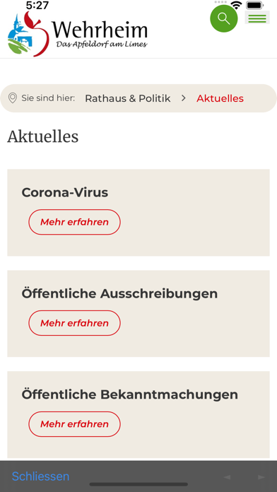 Wehrheim Screenshot