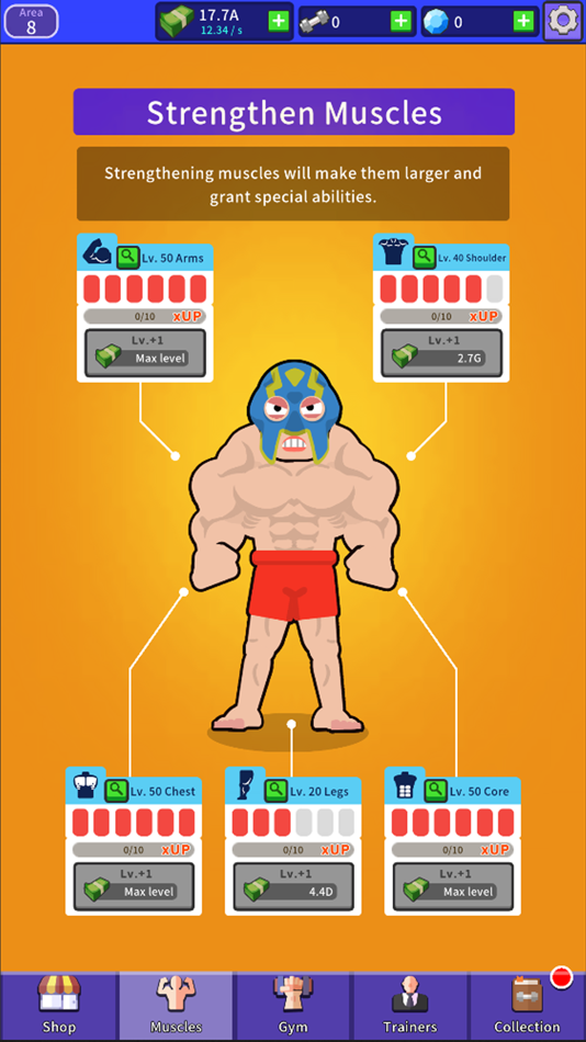 #7. Idle Bodybuilder Manager (iOS) Podle: PLAYHARD