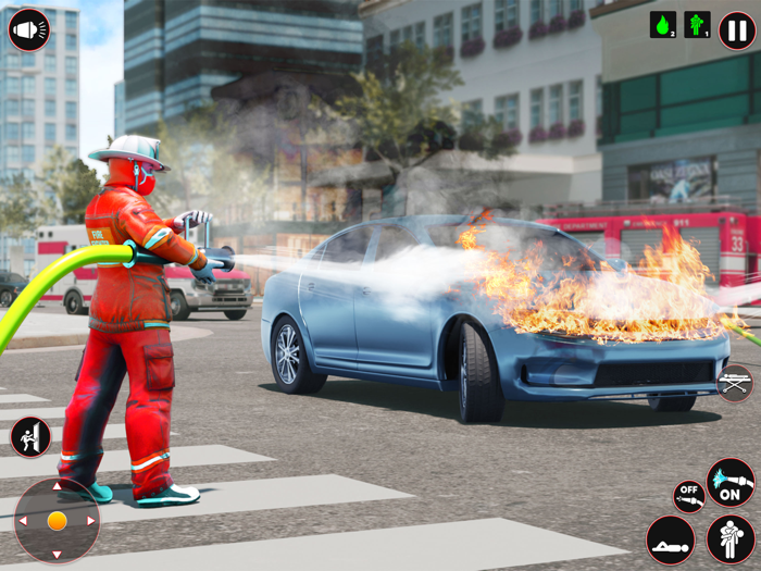Firefighter Truck Games 3D
