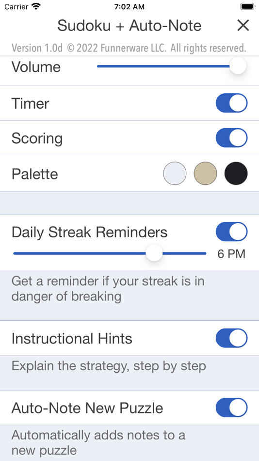 #7. Sudoku + Auto-Note (iOS) Podle: Funnerware
