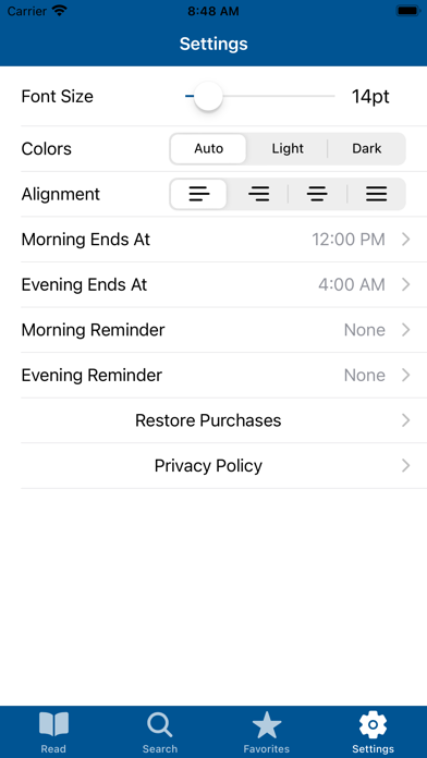 Spurgeon Morning and Evening Screenshot