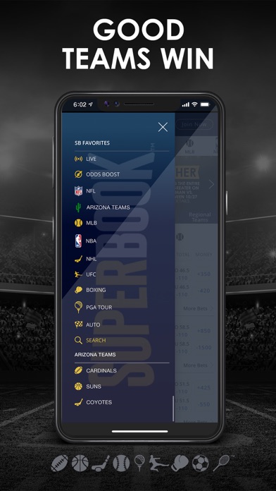 SuperBook Sports Arizona Screenshot