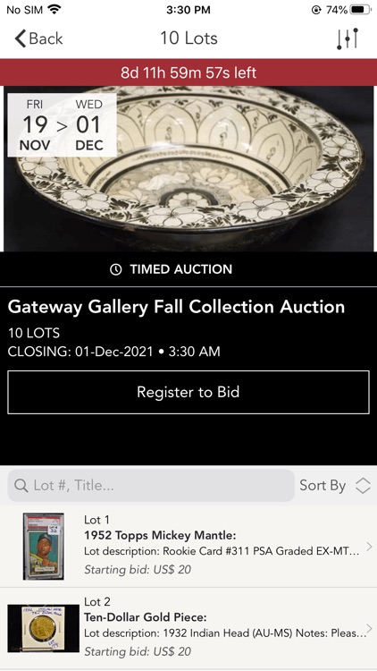Gateway Gallery Auction