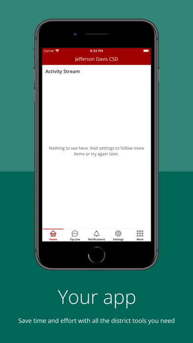 Screenshot 1 of Jefferson Davis CSD App