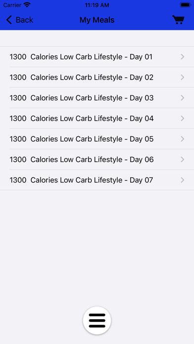 NGF Nutrition Screenshot