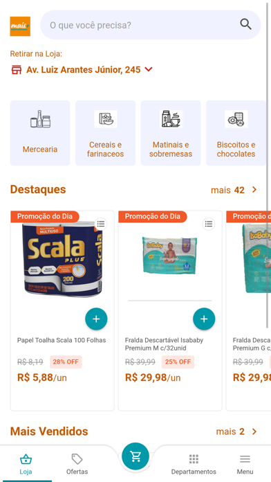 Mais Supermercado - Online Screenshot