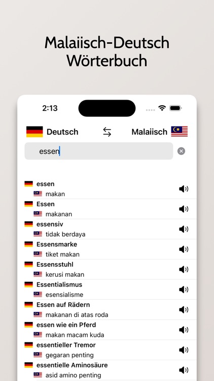 Malaiisch-Deutsch Wörterbuch