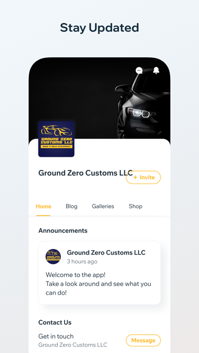 Ground Zero Customs LLC Screenshot