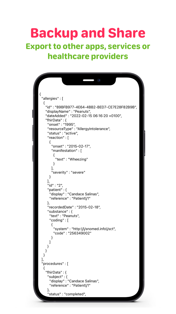 Health Record Export