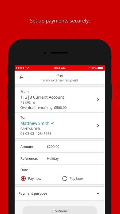 Santander Mobile Banking Screenshot