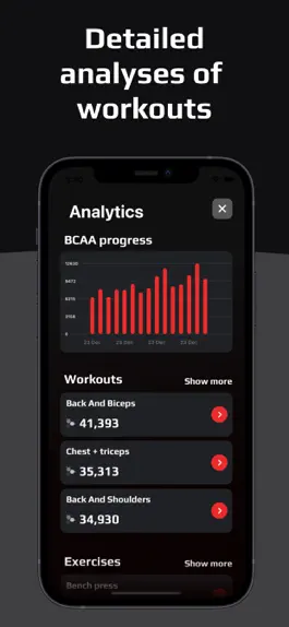 Game screenshot BCAA - fitness planner & log hack