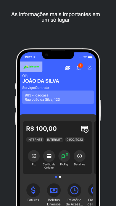 CENTRAL AC TELECOM app screenshot