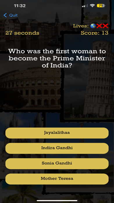 Trivia History World Knowledge Screenshot