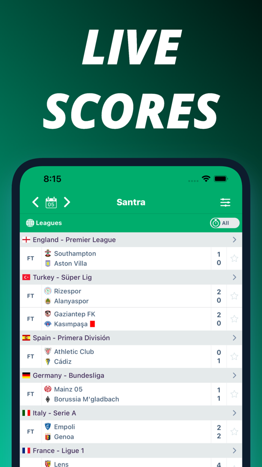 Santra LiveScore - Live Scores - 4.8 - (iOS)