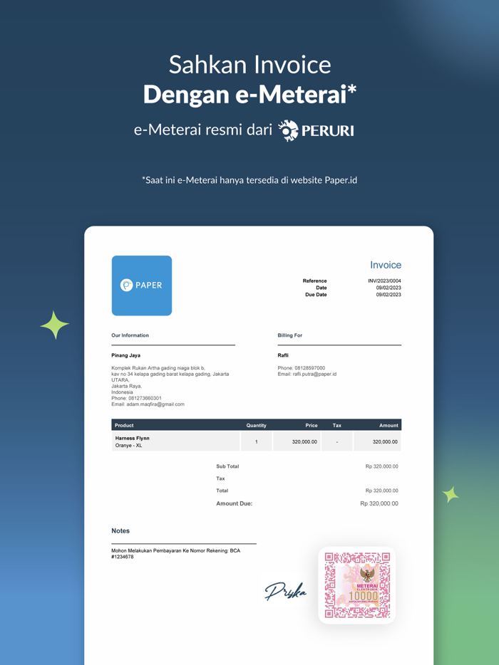 Paper.id Invoice and Payment