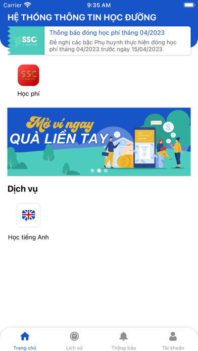Học phí - SSC Screenshot