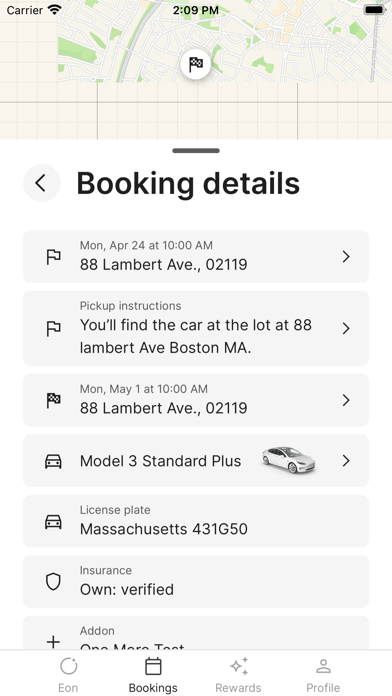 Eon: Instant EV Rentals Screenshot