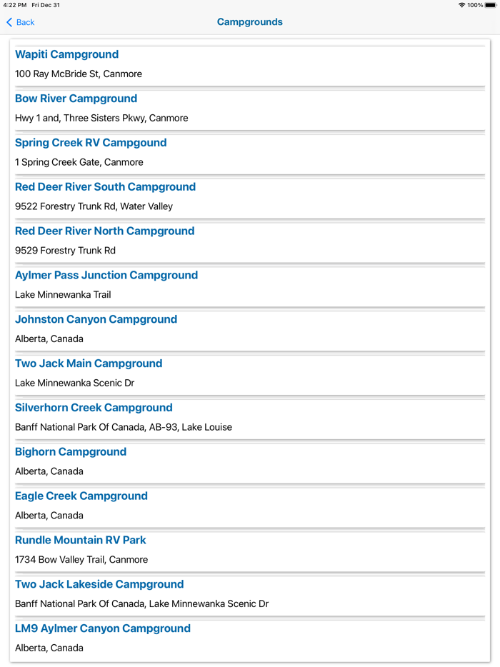 National Parks in Canada
