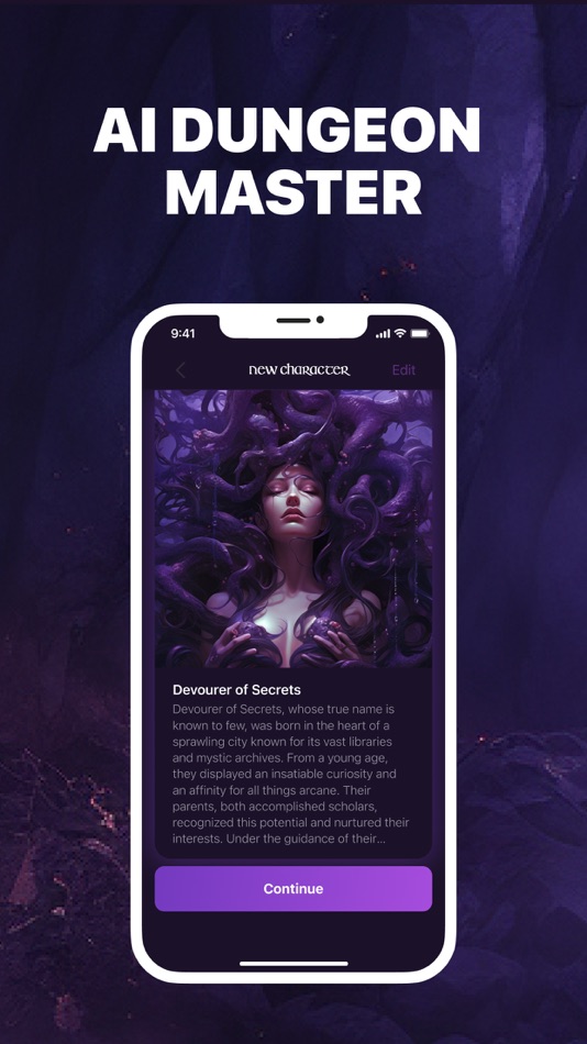 #1. Zephyr AI Dungeon Master (iOS) 由: Nadezhda Tereshkova