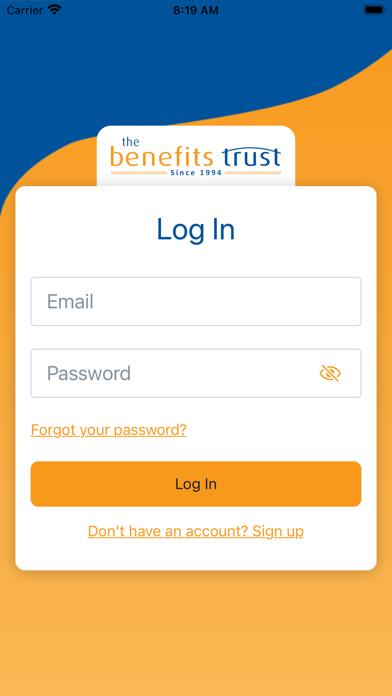 The Benefits Trust Claims App Screenshot