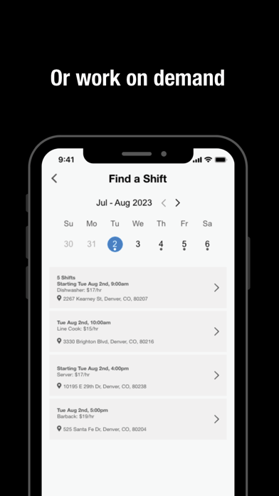 Poached Jobs Screenshot